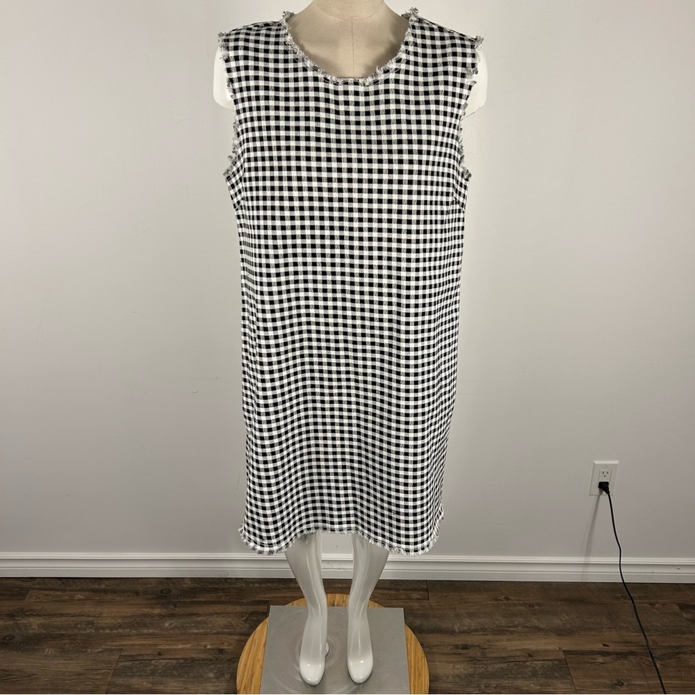 RD Style Gingham Check Midi Dress - Cottagecore Picnic Style M